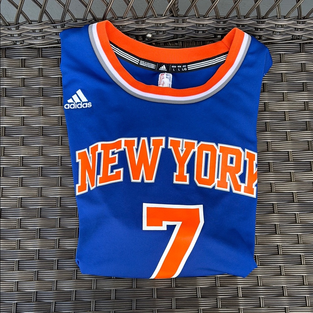 New York Knicks Carmelo Anthony Jersey, Large, Adidas